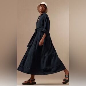 ME+EM navy maxi dress.